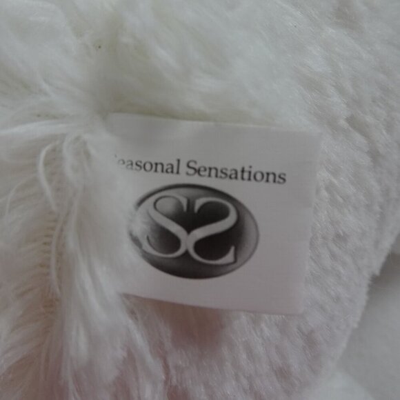 Large White Valentine's Day Teddy Bear Stuffed Plush 18" Tall Red Heart Cuddly - Picture 6 of 8